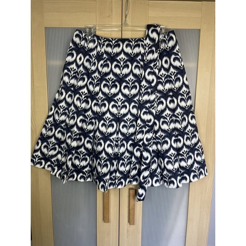 Ellen Tracyβ Floral Skirt Skater Pleated Office Parry Sz. 8